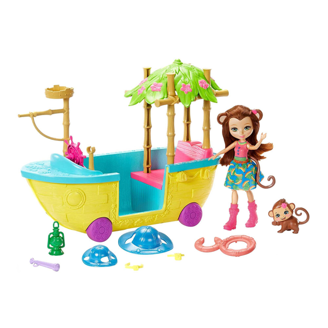 Куклы - Набор Enchantimals Лодка из Джунглолеса Обезьянки Мерит (GFN58)#2