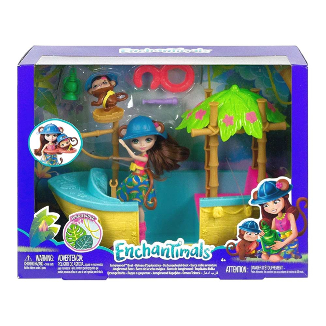 Куклы - Набор Enchantimals Лодка из Джунглолеса Обезьянки Мерит (GFN58)#4