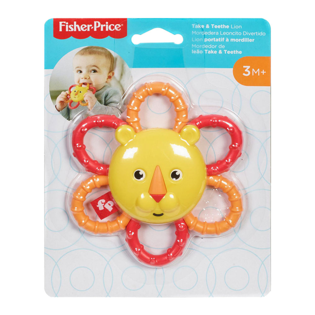 Погремушки, прорезыватели - Погремушка-прорезыватель Fisher-Price Тропические друзья львенок (GGF02/GGF04)#2