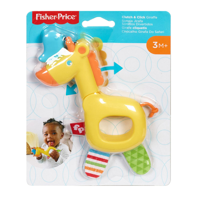 Брязкальця, прорізувачі - Брязкальце-прорізувач Fisher-Price Тропічні друзі жираф (GGF02/GGF05)#2