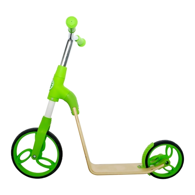 Біговели - Біговел Flex wood B01 2 в 1 зелений (B01-Green)#2