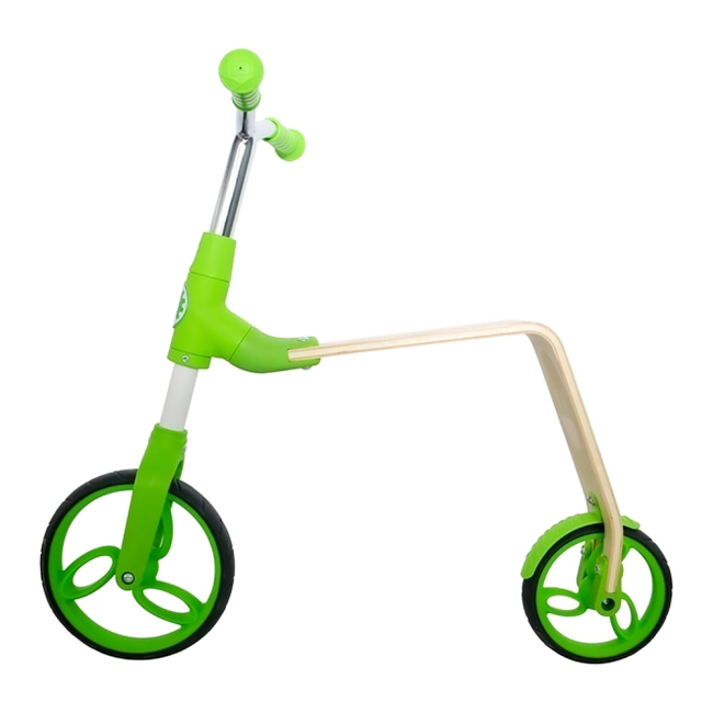 Біговели - Біговел Flex wood B01 2 в 1 зелений (B01-Green)#3