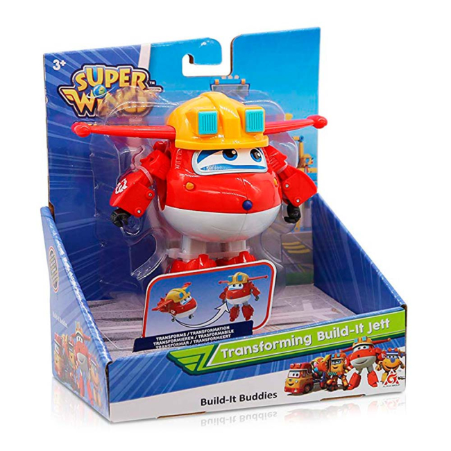 Фигурки персонажей - Трансформер Super wings Джетт строитель (EU730211)#2