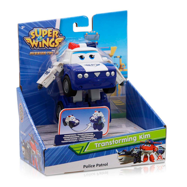 Фигурки персонажей - Трансформер Super wings Ким полицейский (EU730233)#2