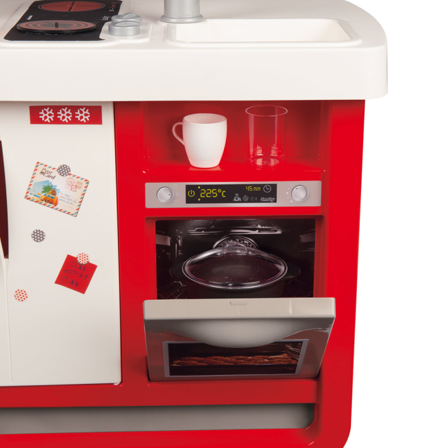 Детские кухни и бытовая техника - Интерактивная кухня Smoby Бон Аппетит красная (310819)#4