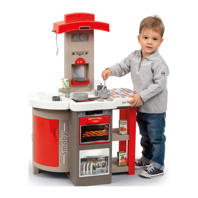 Дитячі кухні та побутова техніка - Інтерактивна кухня Smoby Tefal Кухар з ефектом кипіння і аксесуарами червона (312203)#3