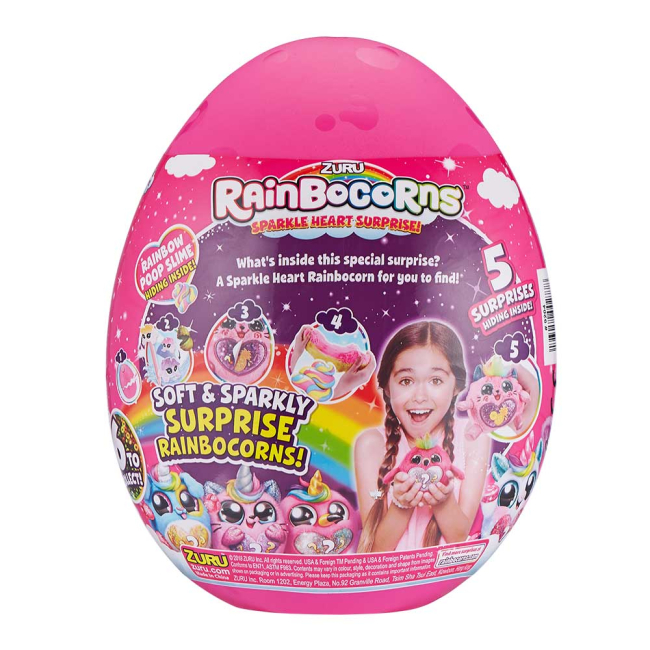 Мягкие животные - Мягкая игрушка-сюрприз Rainbocorns Sparkle heart surprise Реинбокорн-А (9204A)#2