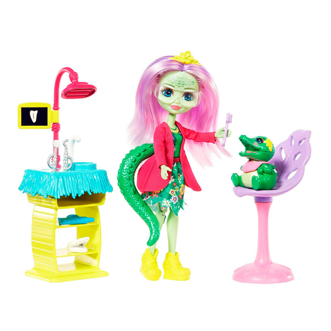 Куклы - Набор Enchantimals Развлечения на природе Стоматология со зверушкой (FCC62/GFN55)#2