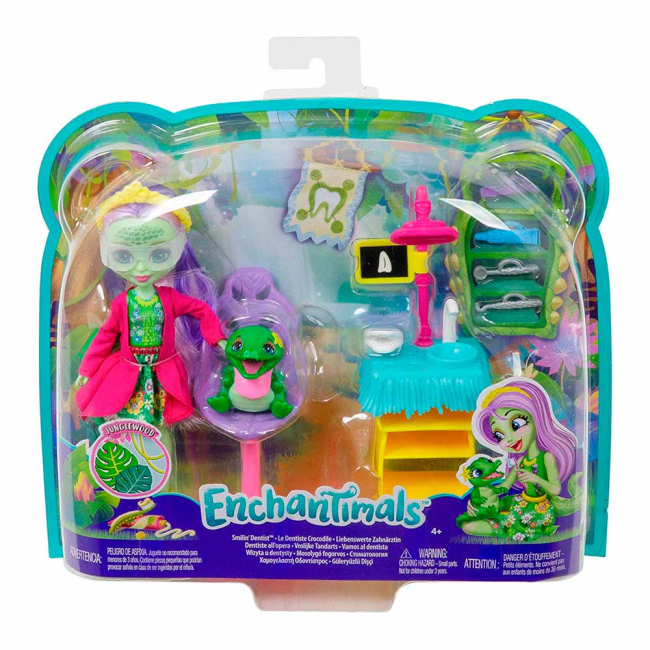 Куклы - Набор Enchantimals Развлечения на природе Стоматология со зверушкой (FCC62/GFN55)#4