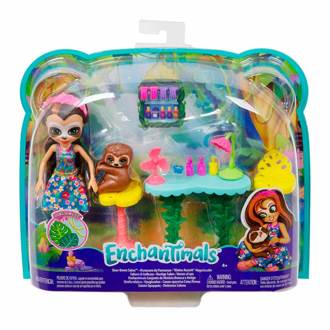 Ляльки - Набір Enchantimals Розваги на природі Лялька з лінивцем (FCC62/GFN54)#4
