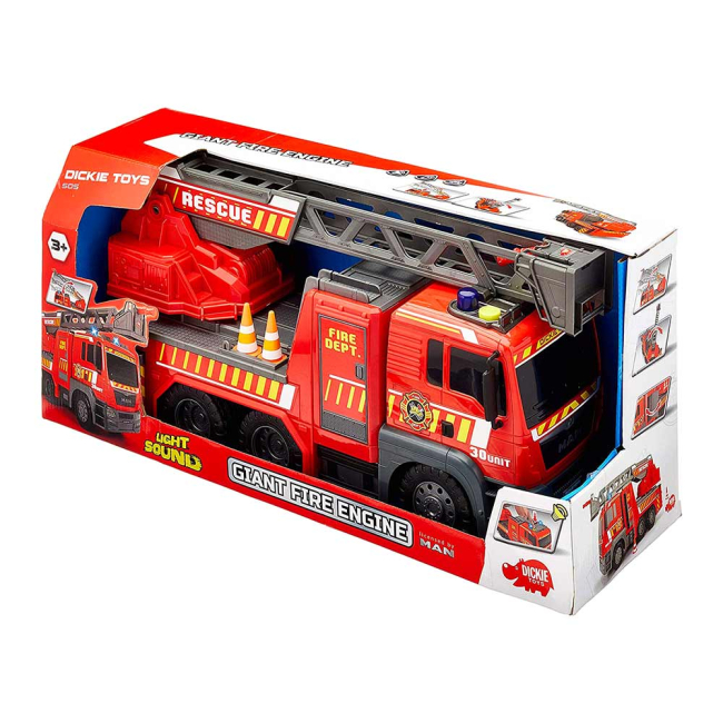 Транспорт и спецтехника - Машинка Dickie toys Sos man Пожарная служба со светом и звуком (3719017)#5