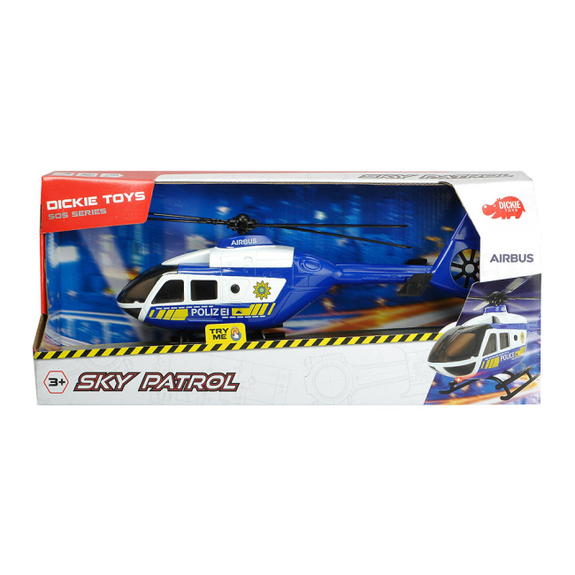 Транспорт и спецтехника - Игрушечный вертолет Dickie toys Sos Воздушный патруль со светом и звуком (3716019)#4