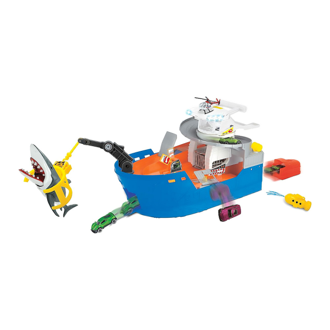 Транспорт і спецтехніка - Ігровий набір Dickie toys Summer Катер Полювання на акул зі світлом і звуком (3779001)#2