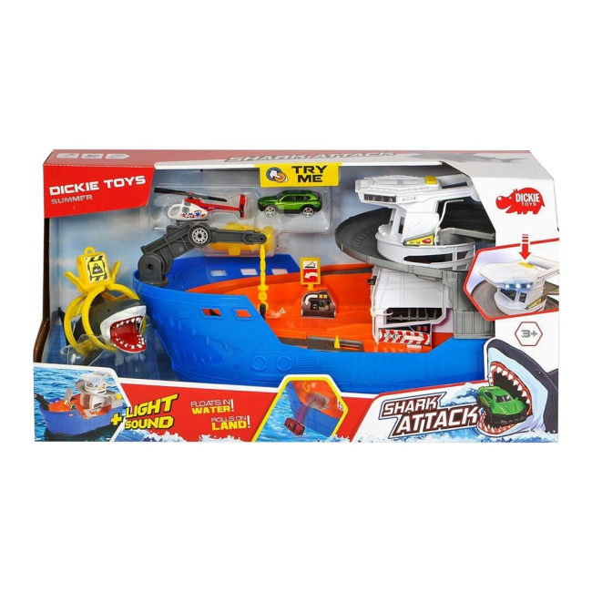Транспорт і спецтехніка - Ігровий набір Dickie toys Summer Катер Полювання на акул зі світлом і звуком (3779001)#3