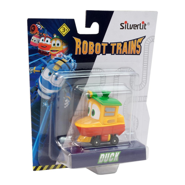 Залізниці та потяги - Іграшковий паровозик Silverlit Robot trains Каченя (80157)#3