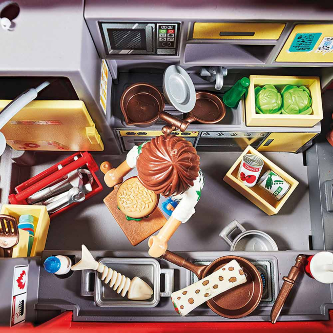 Конструктори з унікальними деталями - Конструктор Playmobil The movie Фаст фуд фургон Дела (70075)#4