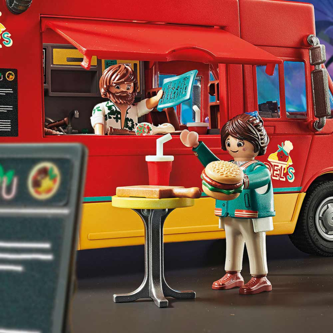 Конструктори з унікальними деталями - Конструктор Playmobil The movie Фаст фуд фургон Дела (70075)#5