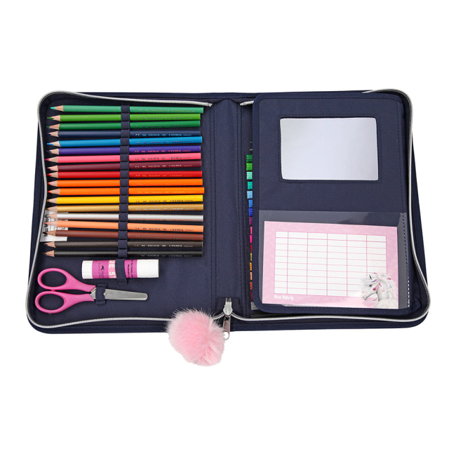 Пеналы и кошельки - Пенал с наполнением Miss Melody синий (0410591)#4