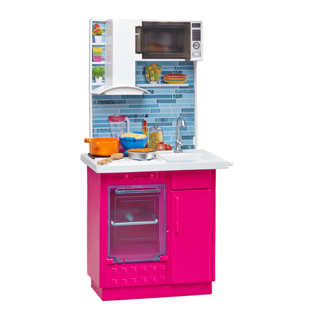 Мебель и домики - Набор мебели Barbie Кухня с куклой (DVX51/DVX54)#3
