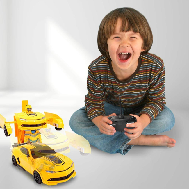 Трансформери - Машинка-трансформер MZ Chevrolet Camaro 1: 24 жовта на радіокеруванні (2827P/2827P-1)#5