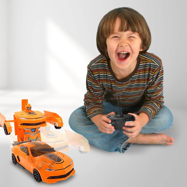 Трансформери - Машинка-трансформер MZ Chevrolet Camaro 1: 24 помаранчева на радіокеруванні (2827P/2827P-2)#5