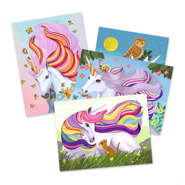 Наборы для творчества - Набор для творчества Djeco Волшебные единороги с тесьмой (DJ09413)#2