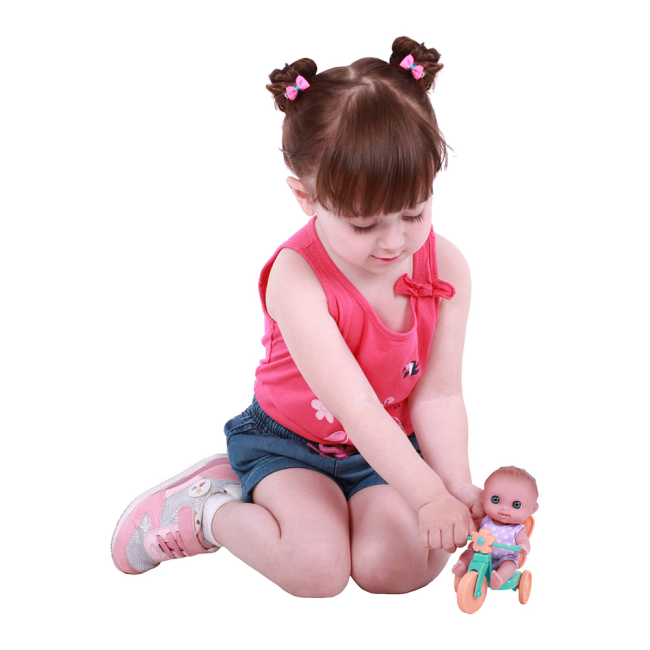 Пупси - Пупс JC Toys Малюк з блакитним велосипедом (4105014/4105014-2)#3