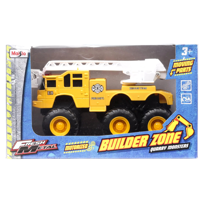 Транспорт и спецтехника - Техника Maisto Fresh metal Строительные монстры инерционная желтая 20 см (21191/21191-1)#2