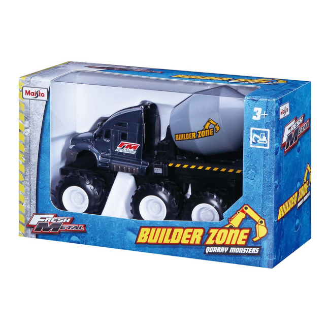 Транспорт и спецтехника - Машинка Maisto Fresh metal Строительные монстры инерционная черный металлик 20 см (21191/21191-5)#2