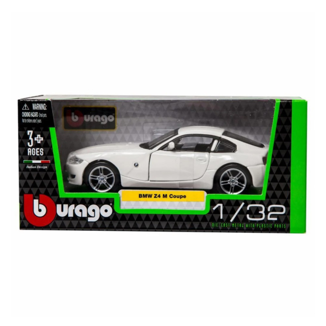 Автомоделі - Машинка Bburago BMW Z4 M Coupe сріблясто-сіра (18-43007/18-43007-1)#2