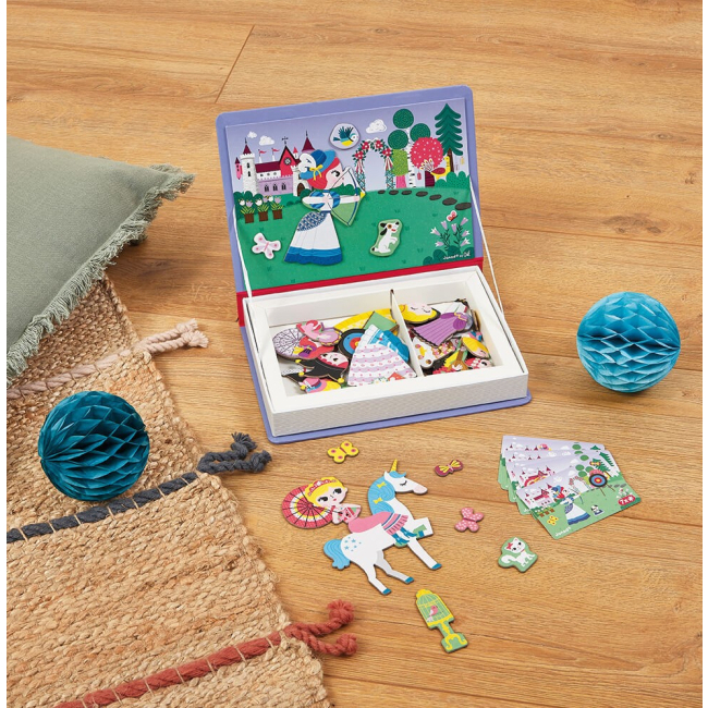 Обучающие игрушки - Магнитная книга Janod Принцессы (J02725)#6