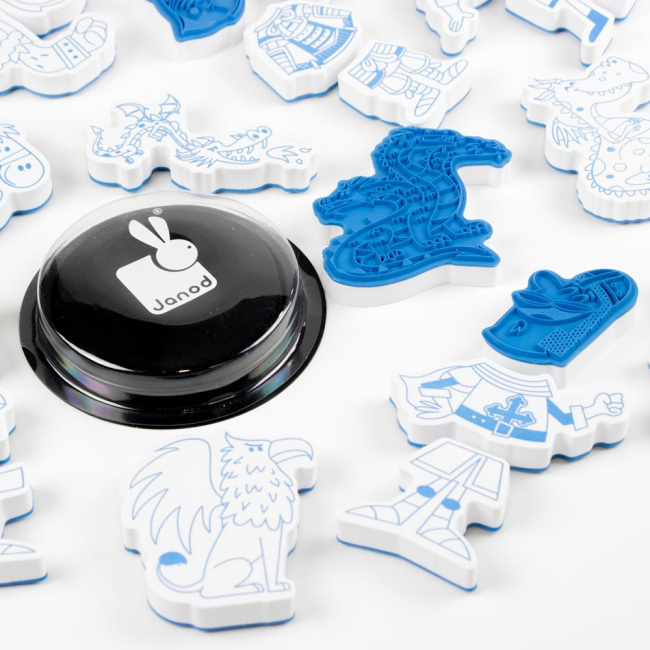 Товары для рисования - Набор для творчества Janod Штампы воины 30 шт (J07799) (J07798)#3