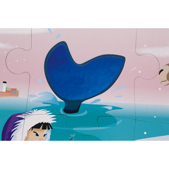 Пазли - Пазл тактильний Janod Життя на льоду 20 елементів (J02773)#6