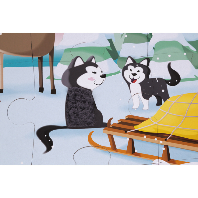 Пазли - Пазл тактильний Janod Життя на льоду 20 елементів (J02773)#7