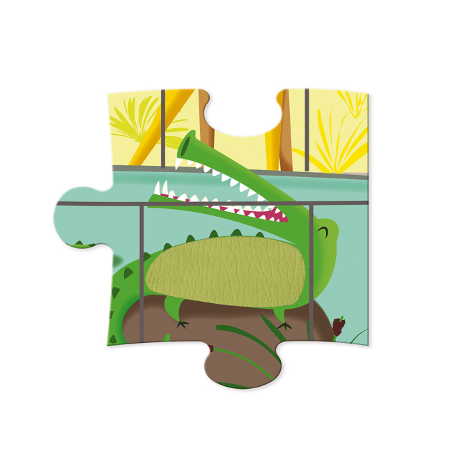 Пазли - Пазл тактильний Janod День в зоопарку 20 елементів (J02774)#6