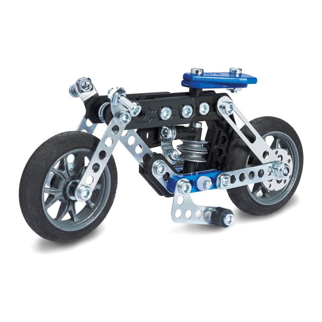 Конструктори з унікальними деталями - Конструктор Meccano Engineering and robotics Мотоцикл 5 у 1 (6036044)#3