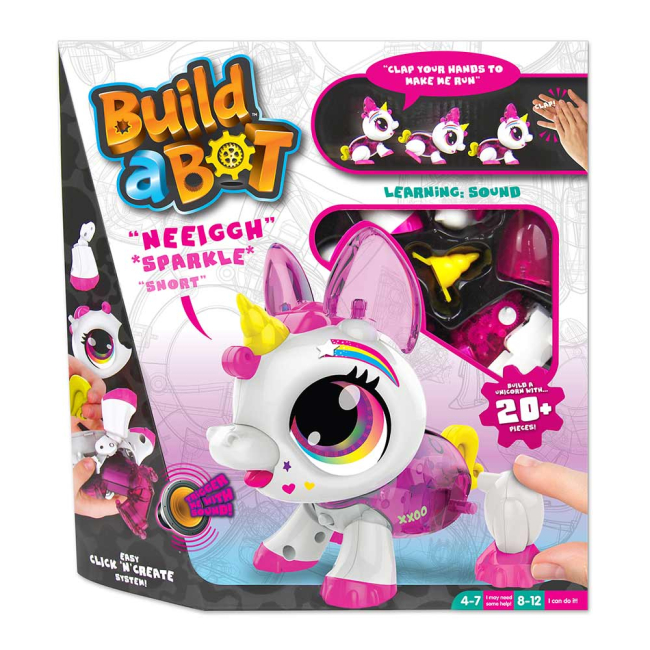 Фигурки животных - Интерактивная игрушка-конструктор  Build a bot Единорог (171973)#3