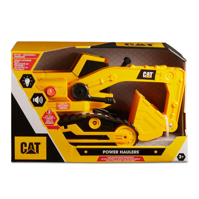 Транспорт і спецтехніка - Екскаватор CAT Потужні машини зі світлом і звуком 30 см (82268)#3