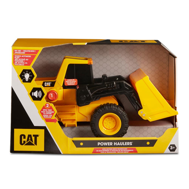 Транспорт і спецтехніка - Колісний навантажувач CAT Потужні машини зі світлом і звуком 30 см (82267)#3