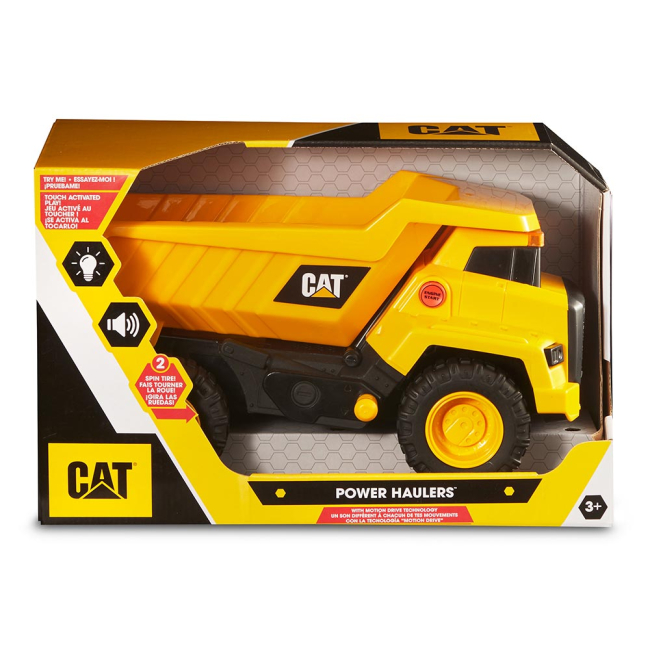 Транспорт и спецтехника - Самосвал CAT Мощные машины со светом и звуком 30 см (82266)#4