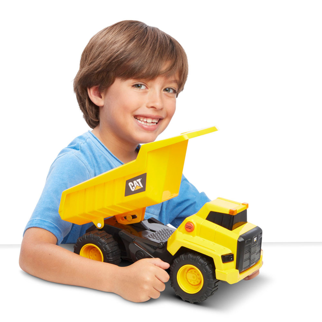 Транспорт и спецтехника - Самосвал CAT Мощные машины со светом и звуком 30 см (82266)#5