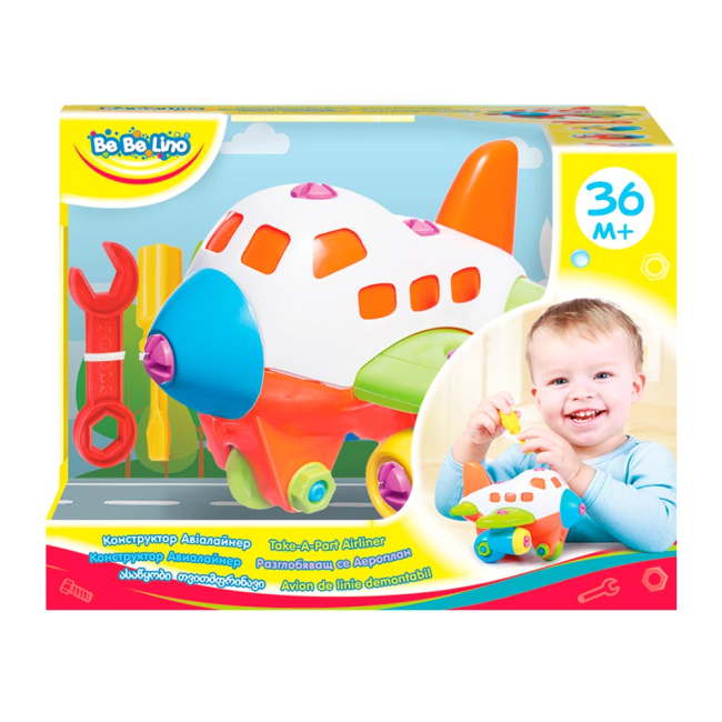 Конструктори з унікальними деталями - Конструктор Bebelino Авіалайнер (58146)#3