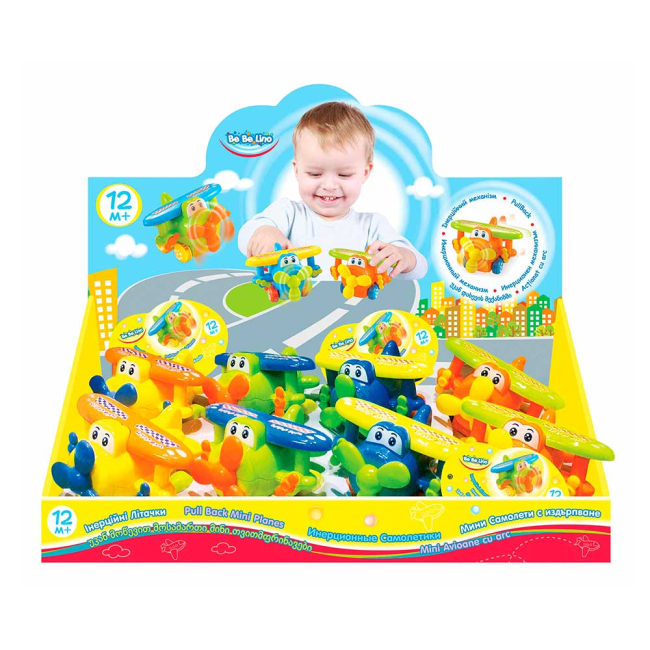 Машинки для малышей - Игрушечный самолет Bebelino инерционный ассортимент (58153)#3