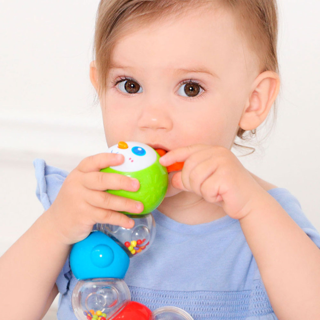 Погремушки, прорезыватели - Погремушка BeBeLino Гибкая гусеница музыкальная (58141)#3