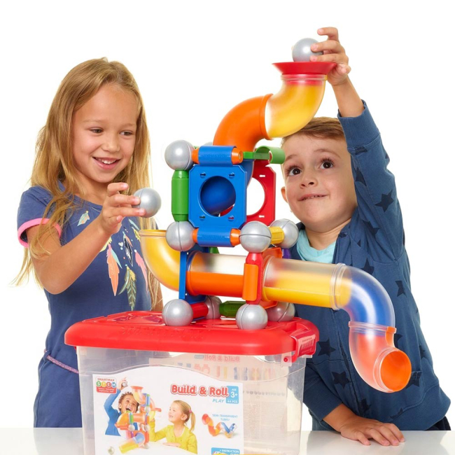 Магнитные конструкторы - Магнитный конструктор Smartmax Строй и играй (SMX 909)#4