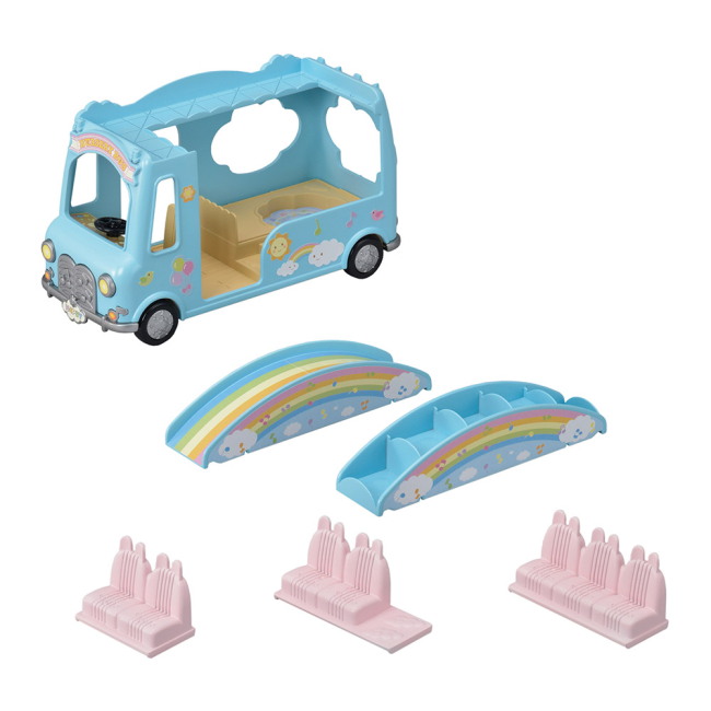 Фигурки животных - Игровой набор Sylvanian families Детский сад Солнечный автобус (5317)#2