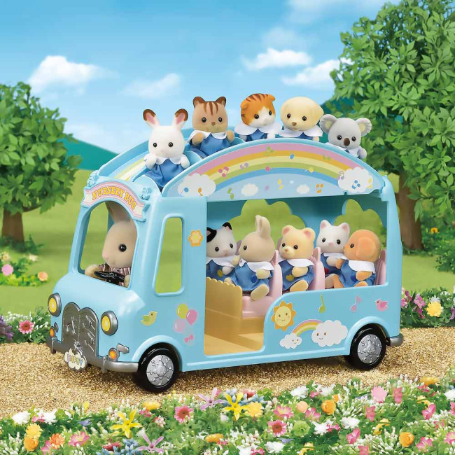 Фигурки животных - Игровой набор Sylvanian families Детский сад Солнечный автобус (5317)#4