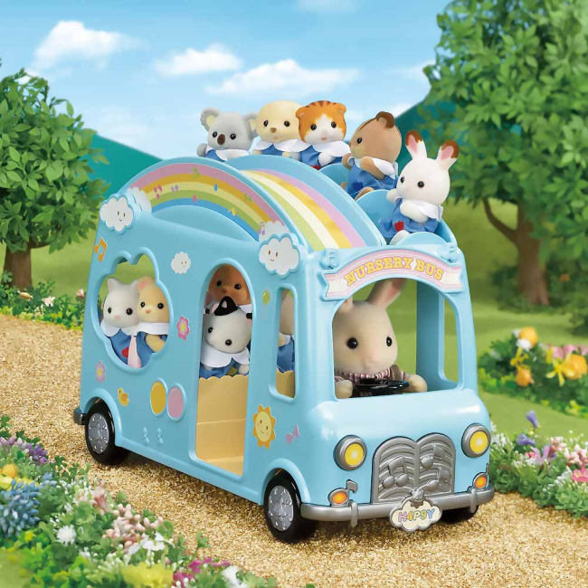 Фигурки животных - Игровой набор Sylvanian families Детский сад Солнечный автобус (5317)#5