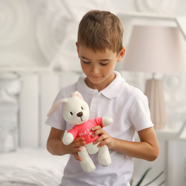 Мягкие животные - Мягкая игрушка Tigres Зайчик Джесси merci 25 см (ЗА-0059)#2