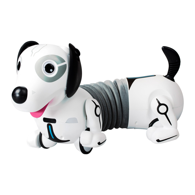 Фигурки животных - Интерактивная игрушка Ycoo N friends Собачка Дакел с мячиком (88570)#3
